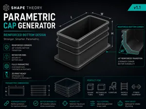 Parametric Cap Generator Reinforced Corner Design