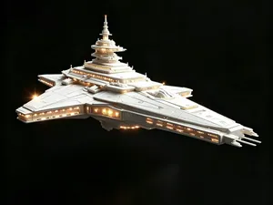 星枢级・天穹战列母舰 一体打印 简单支撑