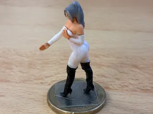 Sexy female filling gas