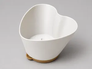 Heart Plant Pot with Saucer