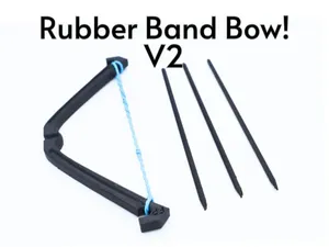 Handheld Rubber Band Bow and Arrow V2