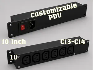 10" Rack Modular PDU (1–6 Outlets in and out)