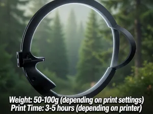 3D Printed Circular Bow – Pistol Grip