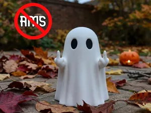 Funny Middle Finger Ghost 