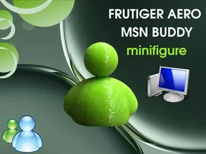 Frutiger Aero MSN Buddy minifigure