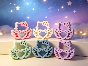 kitty天使爱心小挂件 无支撑