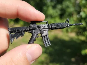 原创3D打印指尖M4A1枪械模型