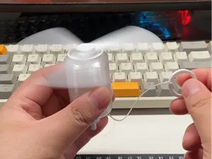 拉绳玩具手拉风扇核桃车车
