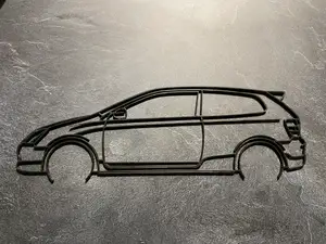 Honda Civic EP3 Wandbild Silouette