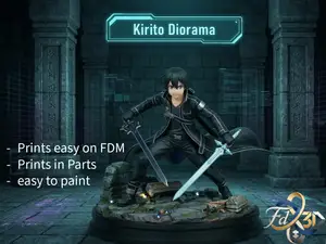 Kirito Fanart Diorama - Sword Art Online