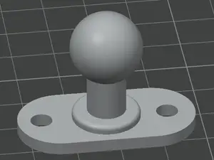 Ball mount for cellphone holder - dash mount