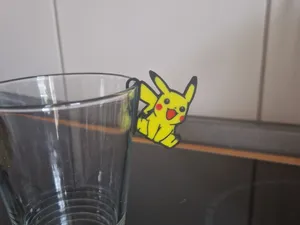 Pokemon Glass markers - first Starters and Pikachu