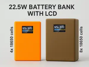 Battery Bank - 22.5w 18650 cells