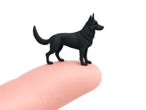 German Shepherd 30mm – Mini Dog