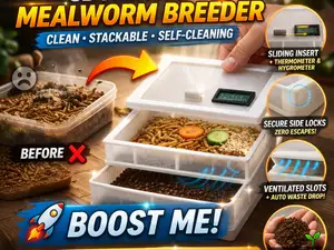 Modular Mealworm Breeding Box with Sifter