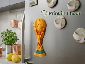 FIFA World Cup Trophy Fridge Magnet 3 Magnet Sizes
