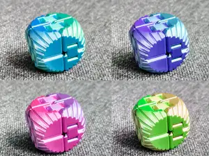 Round Infinity cube! Fidget print in place 