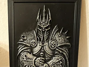 World of Warcraft - Lich King - Relief Sculpture