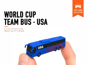 Tiny World Cup Bus - USA - Mini Car Series