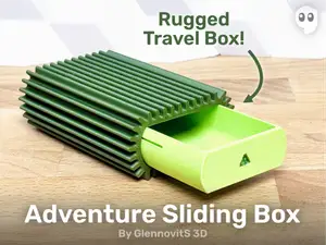 Adventure Slide Box (rugged ribbed hiking storage)