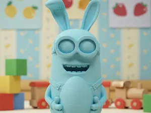 Oster Minion mit einem Ei