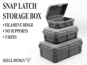 SNAP LATCH STORAGE BOX