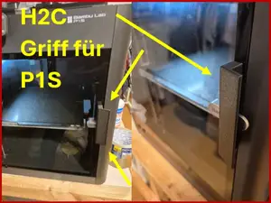 Türgriff P1S (P2S, X1C) design vom H2C Schnell 