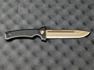 Survival Knife with Sheath and Stand