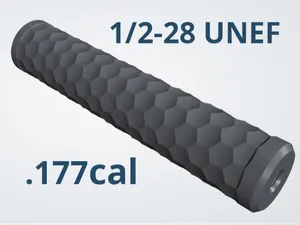 High Power Moderator Hexagon .177 (1/2"-28 UNEF)