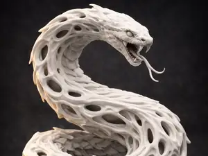 Venom Serpent – Fantasy Snake Statue