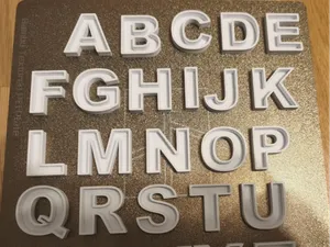 Hohles Alphabet Frei Skalierbar