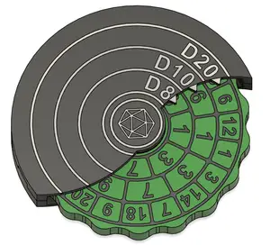 Spinning dice for D&D
