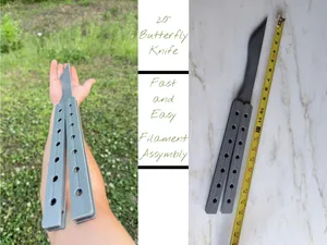 The Colossus Flip: 20-Inch XL Butterfly Knife