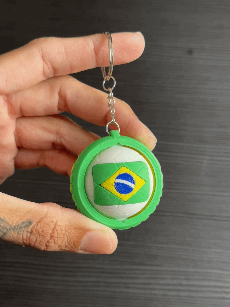 CHAVEIRO GIRATORIO BRASIL MULTICOR