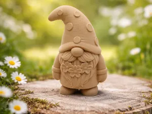 Blumen Gnom Fruehlingszwerg mit Bartblueten