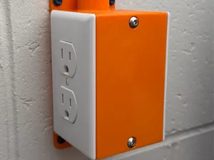 2-Gang Electrical Outlet Box for Wall