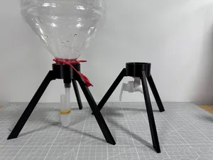 5L农夫山泉水桶瓶盖支架,懒人鱼缸,超大丰年虾孵化桶