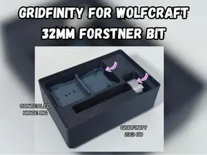 Gridfinity Case for Wolfcraft Hinge Jig (8728)