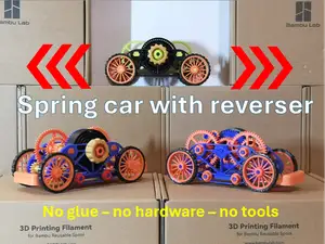 Voiture à remonter avec inverseur - Spring car