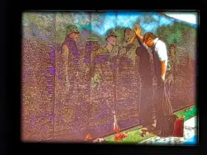 Memorial Day Lithophane - Vietnam War Memorial
