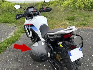 Under-seat Transalp hang for your helmet