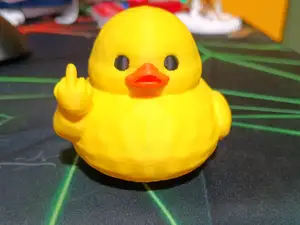 paperella  gialla dito medio