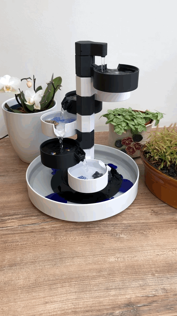 indoor fountain (variable height)