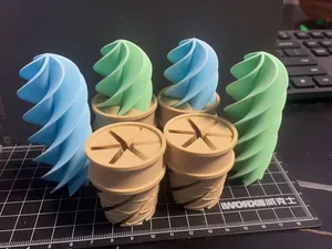 螺旋蛋筒,冰淇淋