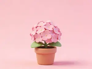 绣球花-微缩模型植物系列-儿童过家家涂色玩具