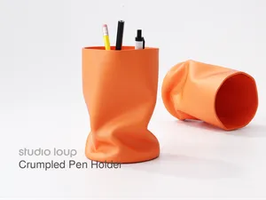 Crumpled Pen Holder