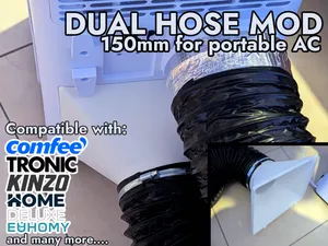 Dual Hose Adapter Mod 150mm for portable AC Units 