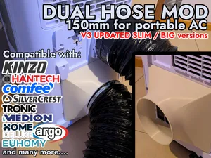 Dual Hose Adapter Mod 150mm for cheap portable AC