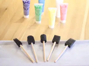 Brush Set with TPU-Sponges and PLA Handle