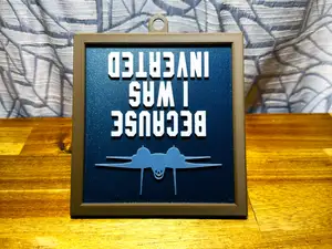 Top Gun Wall Art - Because I Was Inverted